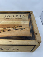 Jarvis Estate Winery 6 Bottle Wooden Wine Box (Empty) Ships Fast