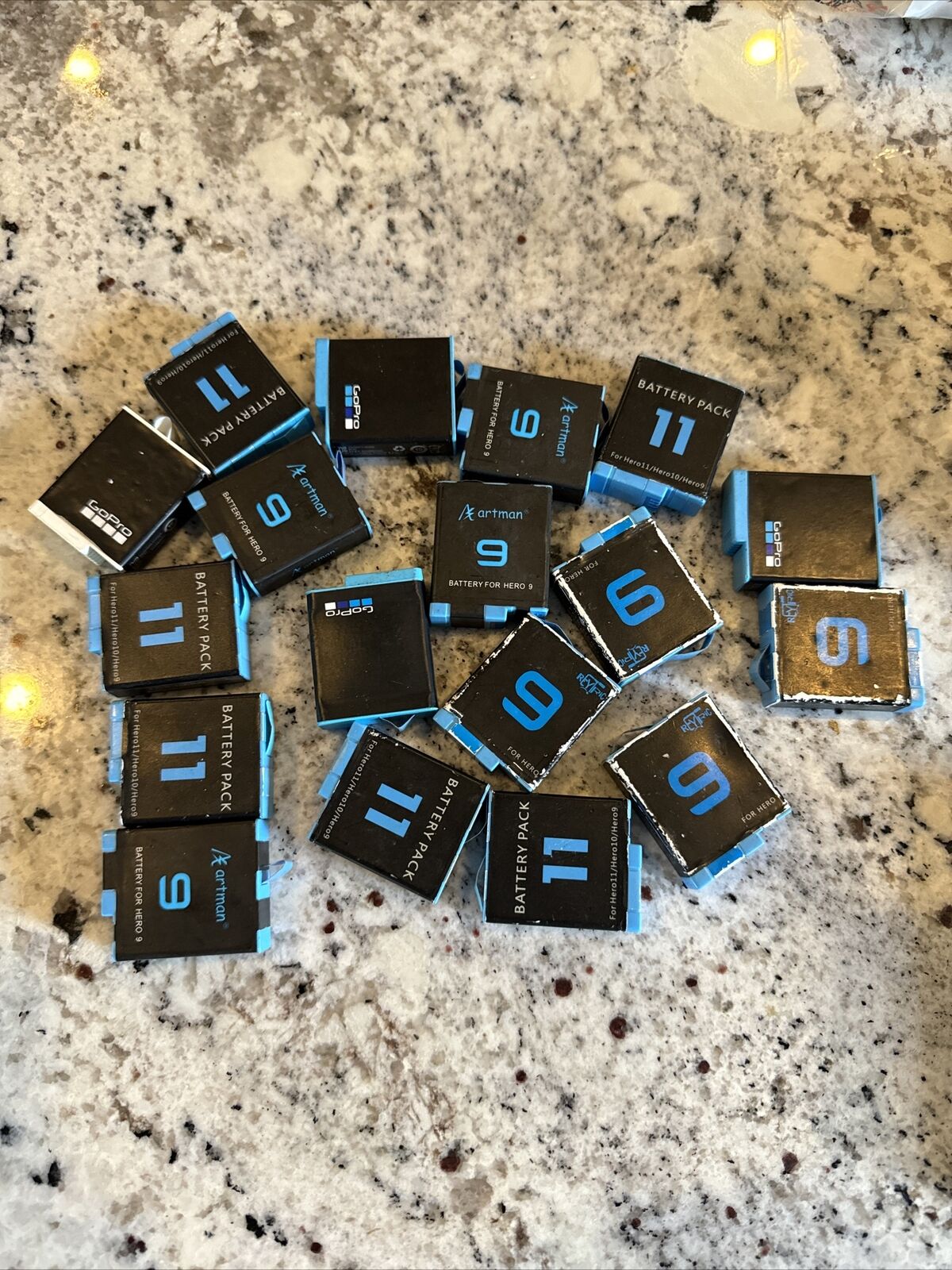 Lot of 18 GoPro ADBAT-001 Rechargeable Battery HERO9 HERO10 HERO11 HERO12