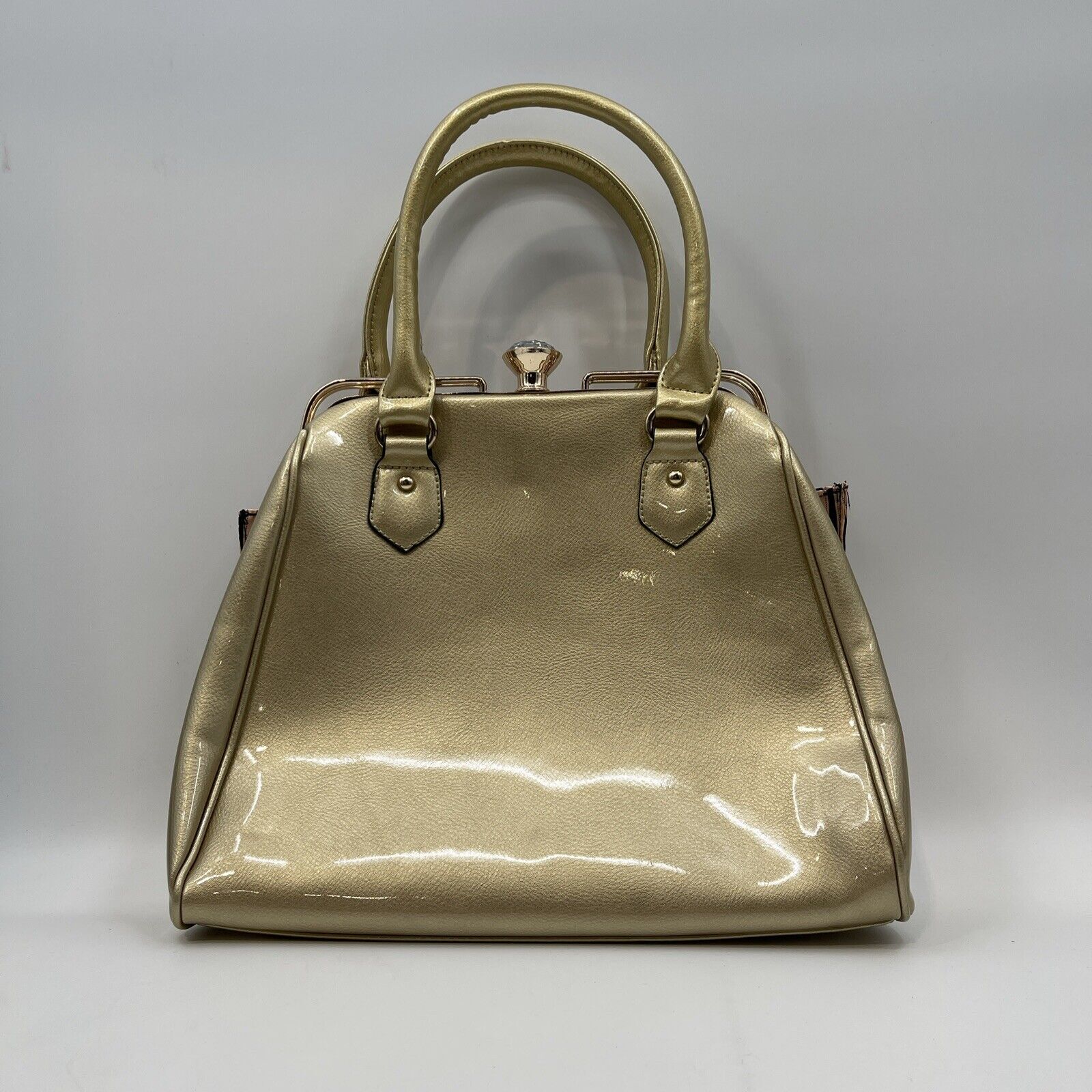 Gold Large Metallic Bag Purse