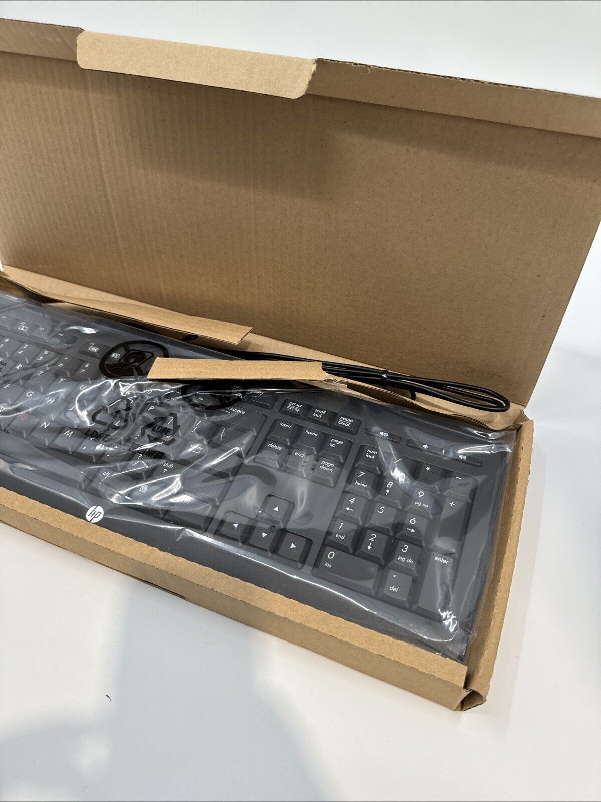 HP Corded USB Keyboard BRAND New