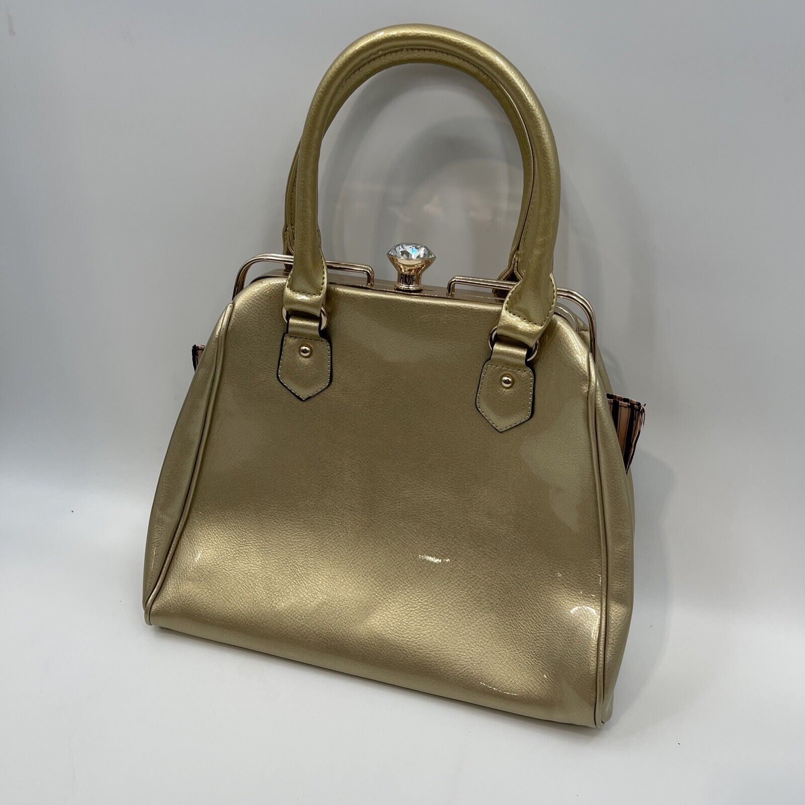 Gold Large Metallic Bag Purse