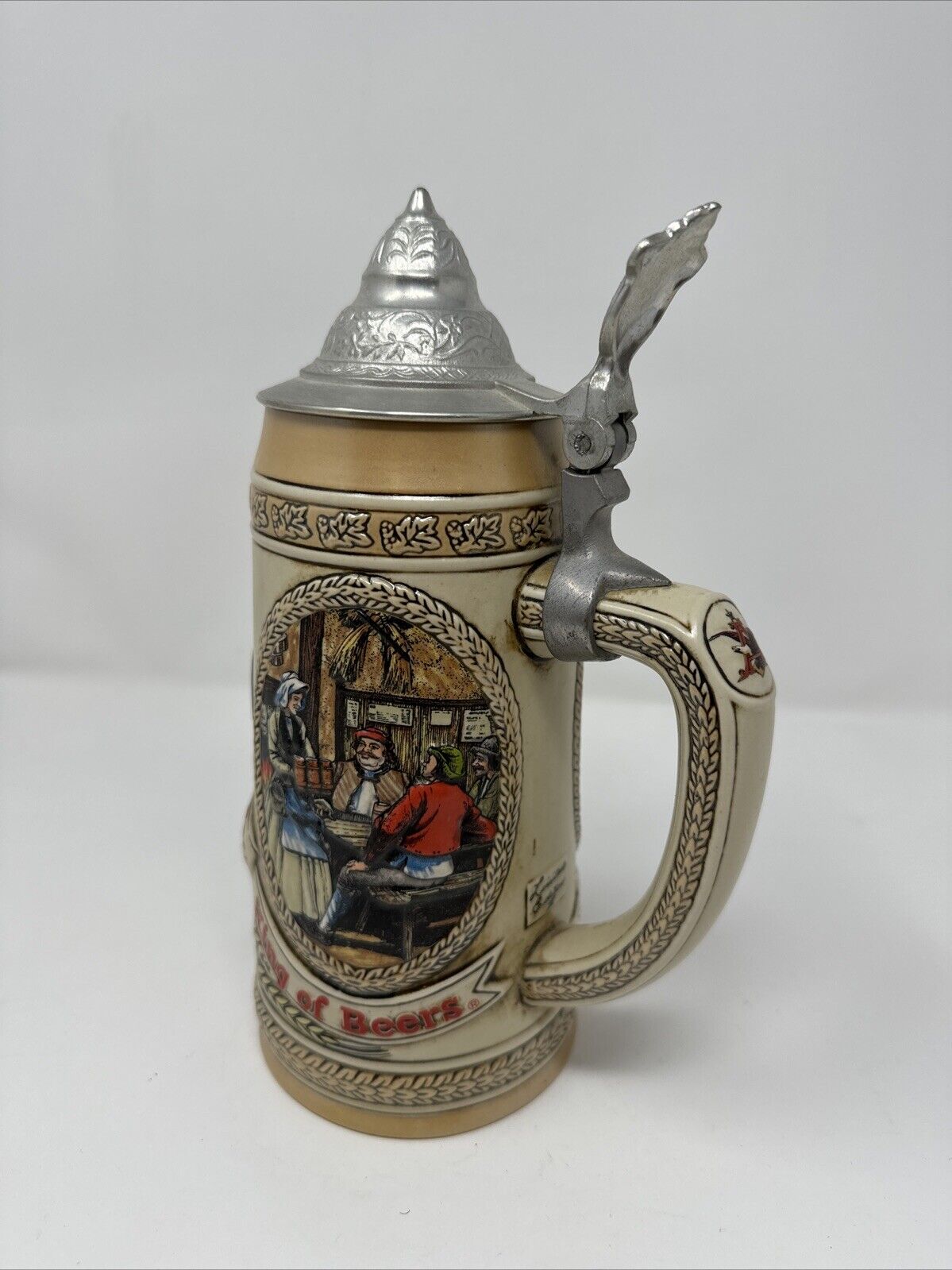 Anheuser-Busch J Series Limited Edition Ceramarte Budweiser Lidded Stein