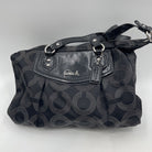 Coach Ashley Purse Black with Coach "C" Pattern No. H1280-F20068