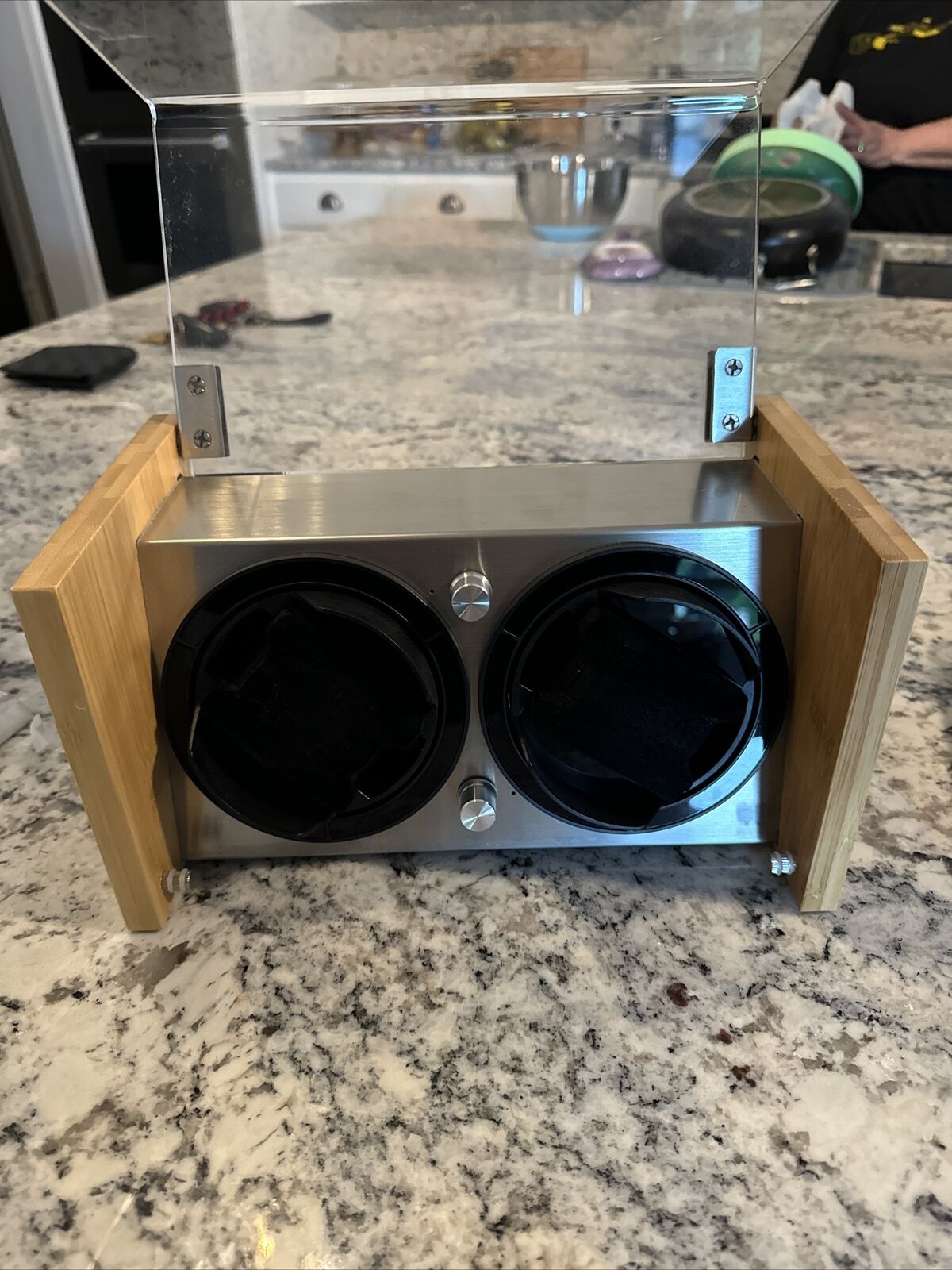 Watch Winder Smith Automatic Two Watch Winder Box Bamboo