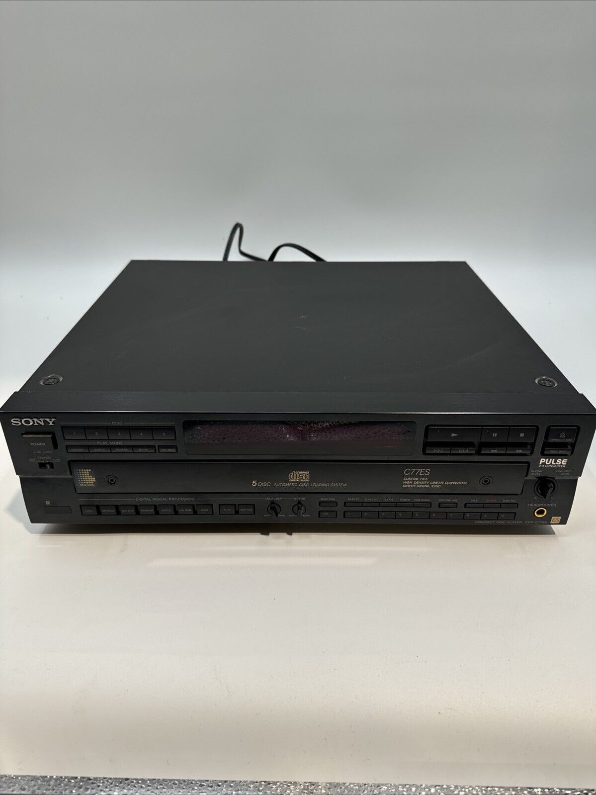 Sony CDP-C77ES  Audiophile CD Changer-No Remote