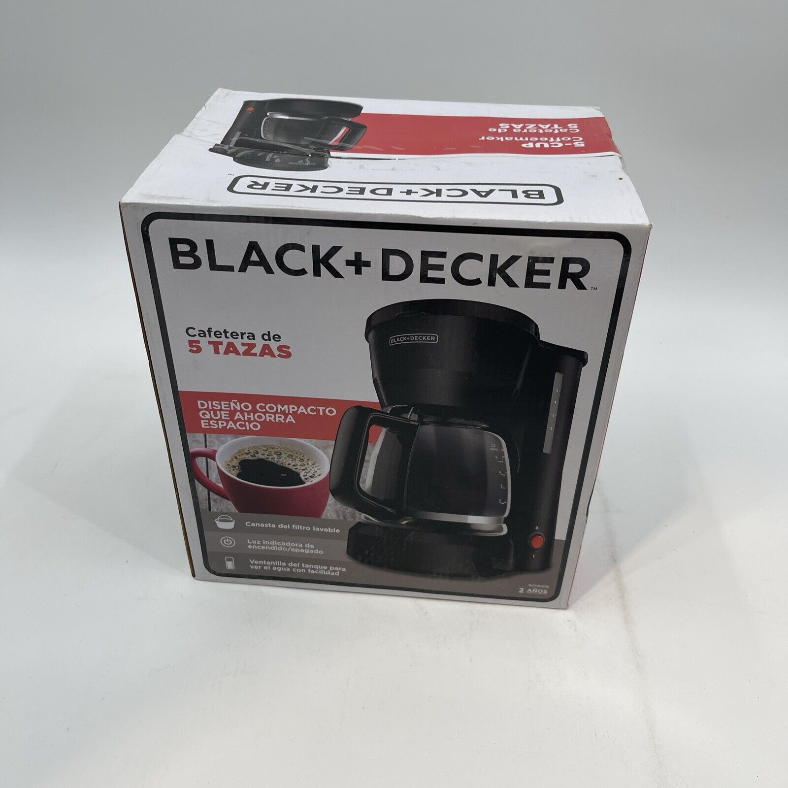 Black and Decker DCM600B 5 Cup Compact Coffee Maker NEW