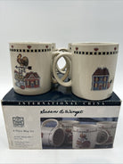 Certified International Susan Winget 4- Coffee Mugs Windy Hill Scene NIB