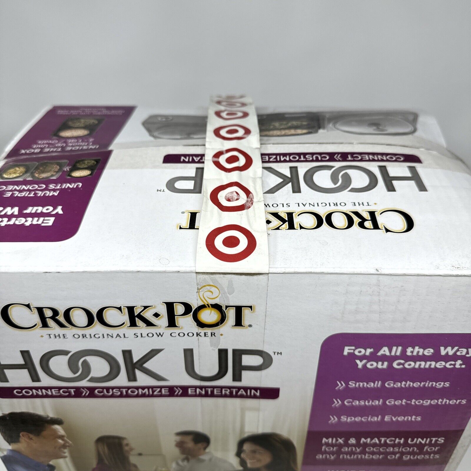 Crock-Pot Hook Up Double 2 1-qt Connectable Oval Units SCCPMD1-CH - NEW SEALED