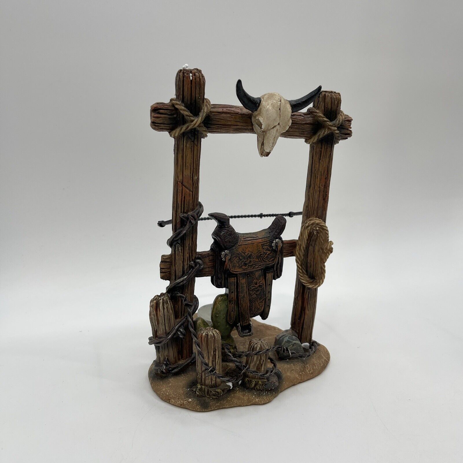 Vintage Rustic Western Candle Holder