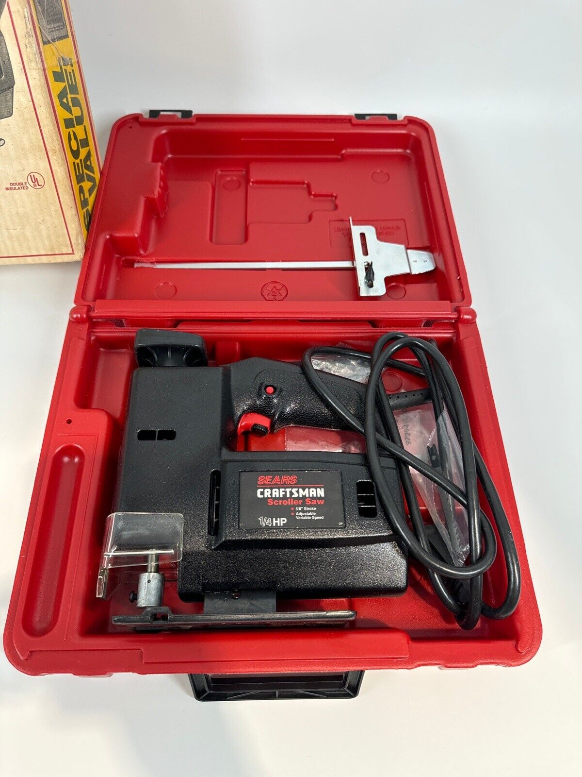 Vintage Sears Craftsman USA Auto Scroller Saw 120-V Model WITH BOX & Cord