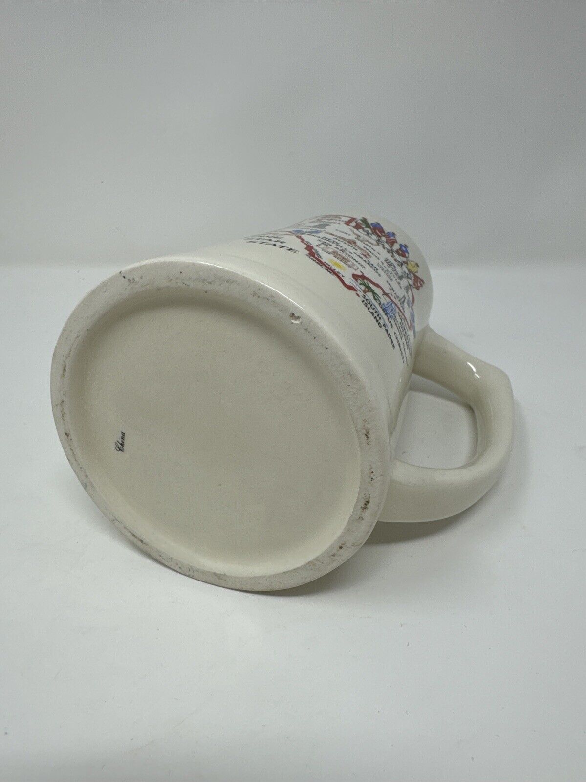 Large 6 1/2” Tall Texas Sesquicentennial Beer Coffee Souvenir Mug 1985 TX Map