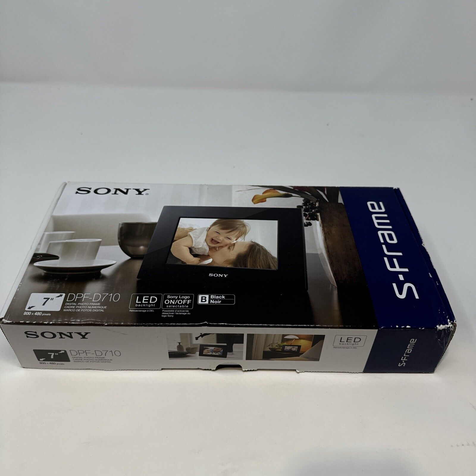 NEW Sony S-Frame DPF-D95 Digital Photo Picture Frame 9" Black Remote