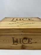 Luce Winery 6 Bottle Wooden Wine Box (Empty) Ships Fast