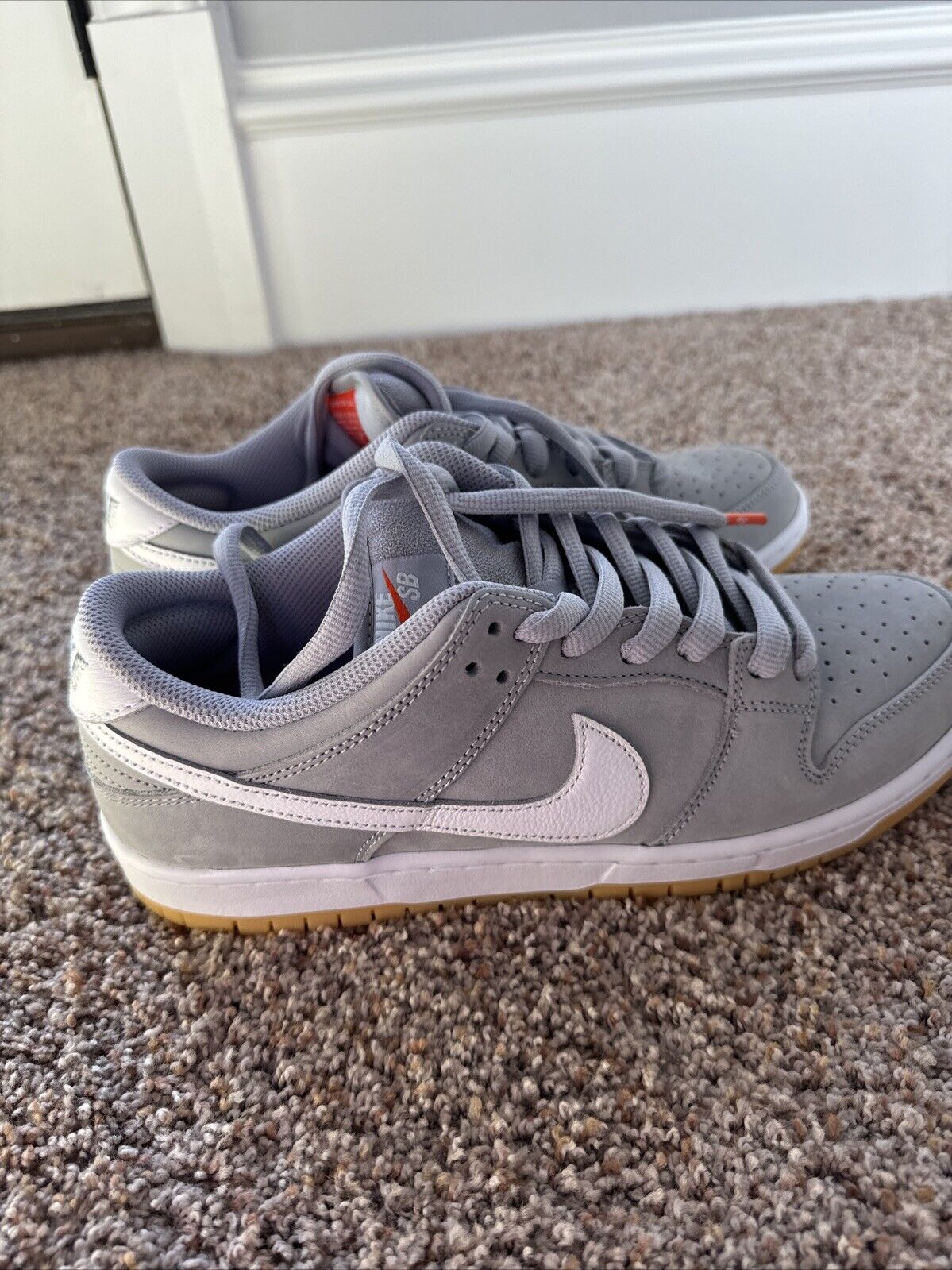 Nike SB Dunk Low Orange Label Grey Gum Cool Wolf Gray Light