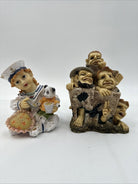 Vintage Resin Sailor & Redneck Figurines KING